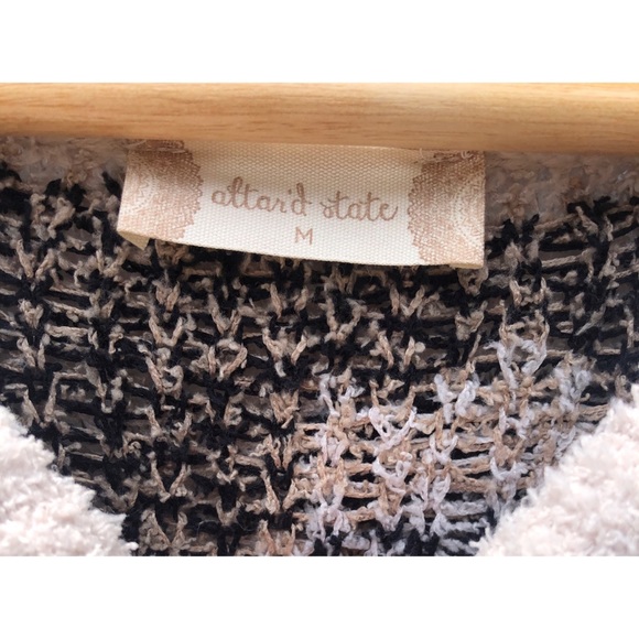 Altar’d State Distressed Leopard Print Long Sleeve Sweater - Picture 8 of 12